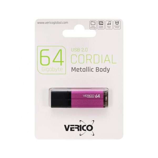 Флешка Verico USB 64Gb Cordial Pink 601446