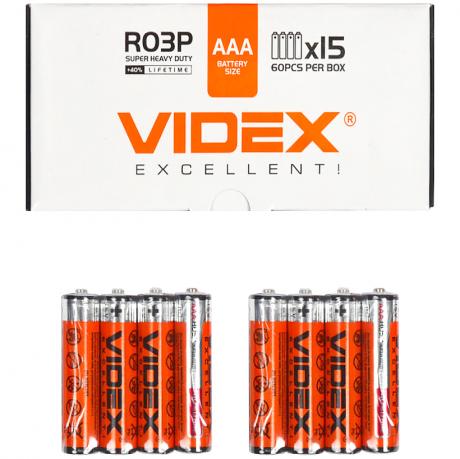 Батарейка Videx R03P / AAA 4pcs SHRINK