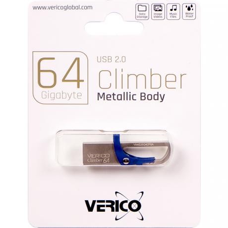 Флешка Verico USB 64Gb Climber Blue 1UDOV-RFBE63-NN 603228