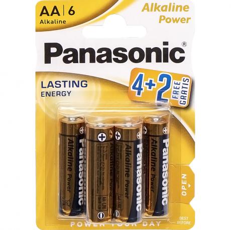 Батарейка Panasonic AA LR6 по 6шт Alkaline Power