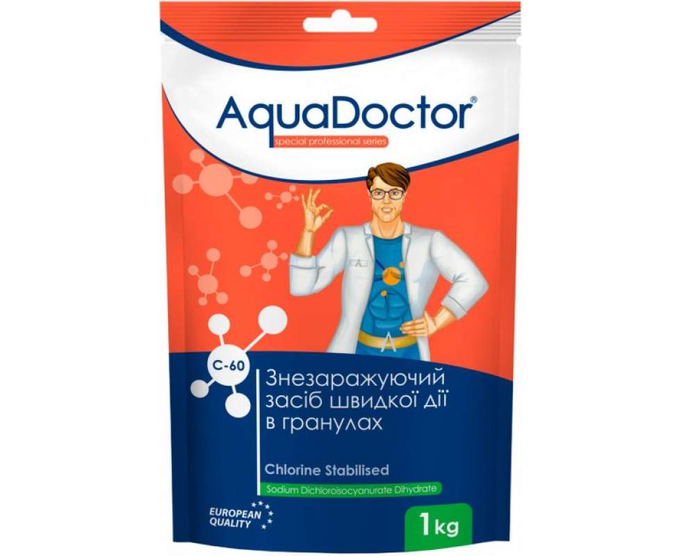 Хлор AquaDoctor C-60 1 кг в гранулах 015540