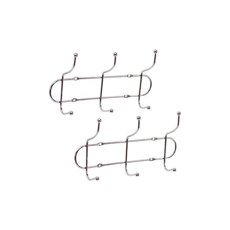 Вішалка настінна на 3 подвійних гачка, 26*8*13 см X2-252