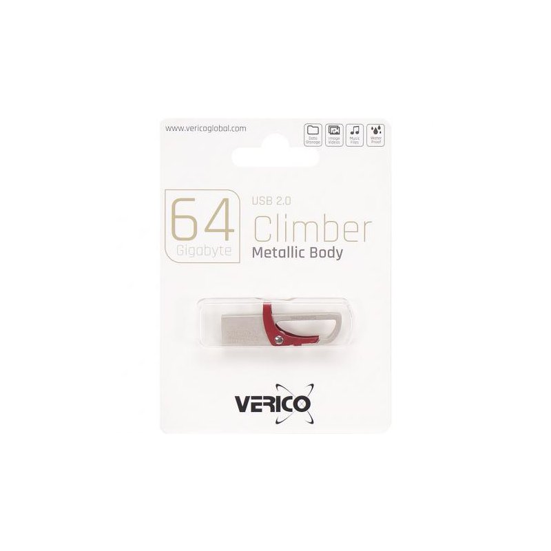 Флешка Verico USB 64Gb Climber Red  603242