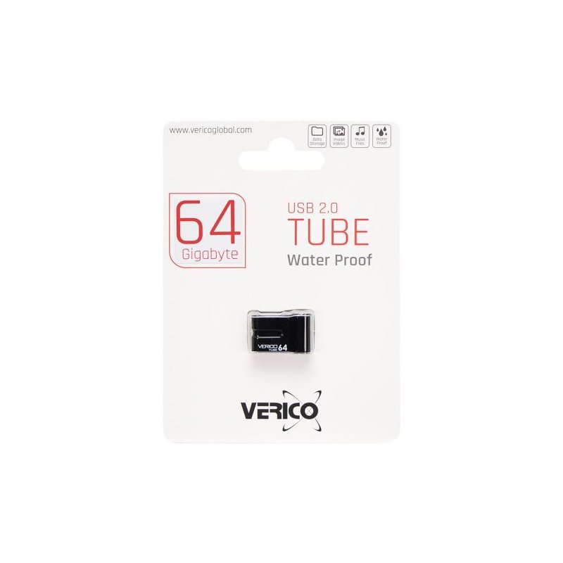 Флешка Verico USB 64Gb Tube Black 602351/31258