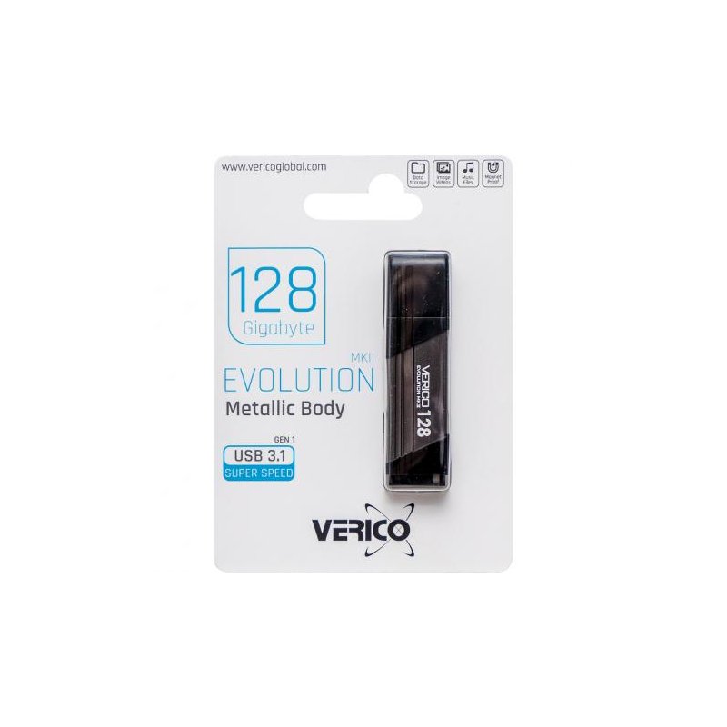 Флешка Verico USB 128Gb MKII Gray USB 3.1 603860