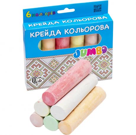 Крейда 6 кольорів JAMBO  