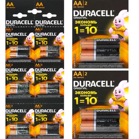 Батарейка Duracell LR-6 АА по 20 штук на блістері