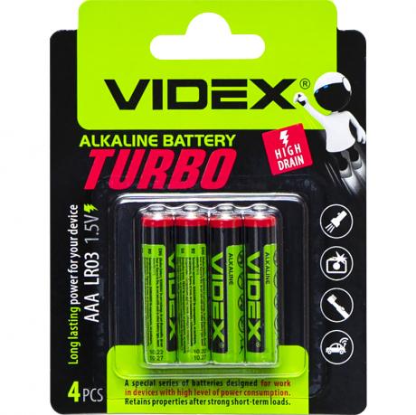 Батарейка Videx LR03 / AAA 2pcs Alkaline TURBO