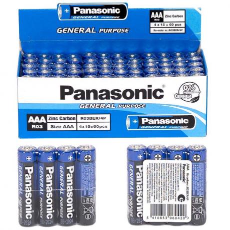 Батарейка Panasonic AAA R03BER/4p General Purpose