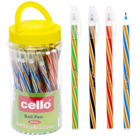 Ручка масляна Cello CL-268PVC  МІКС кольорів