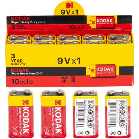 Батарейка Kodak  EXTRA HEAVY DUTY 6F22 9V (крона)