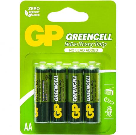 Батарейка GP Greencell 15G-UE4 сольова бл/4 R6P, AA GP-000133