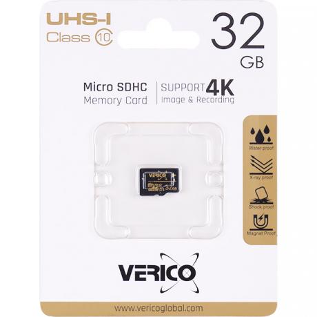 Карта памяти Verico MicroSDHC 32GB UHS-I (Cl10) 1MCOV-MDH933-NN 600326