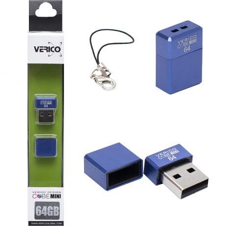 Флешка Verico USB 64Gb MiniCube Blue 601781