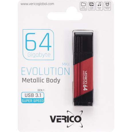 Флешка Verico USB 64Gb MKII Cardinal Red USB 3.1 603846