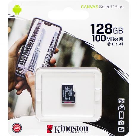 Карта памяти Kingston MicroSDHC 128GB UHS-I A1 (Cl10)