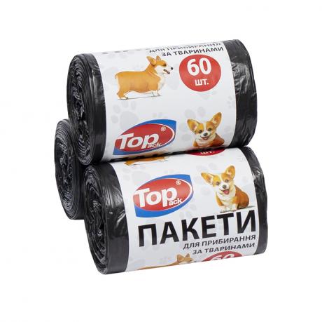 Пакети Top Pack для прибирання за собаками 60шт