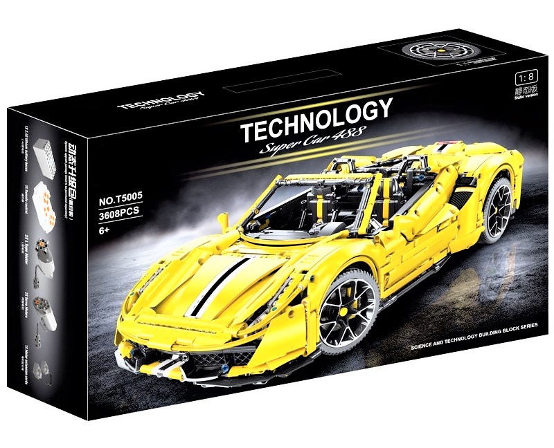 Машинка Technic GTE 488 Супер гоночний автомобіль T5005К T5005А 3608