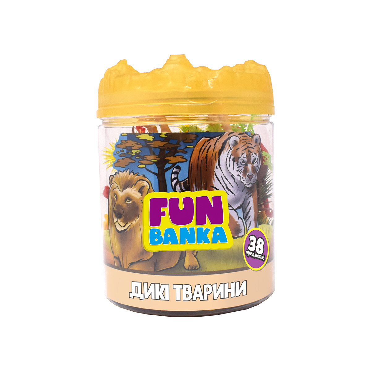 320385 Ігровий міні-набір FUN BANKA ДИКІ ТВАРИНИ