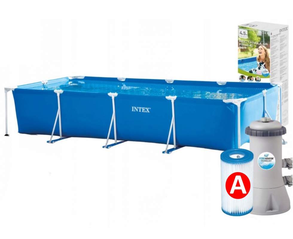 Intex 28274, каркасный бассейн Rectangular Frame Pool